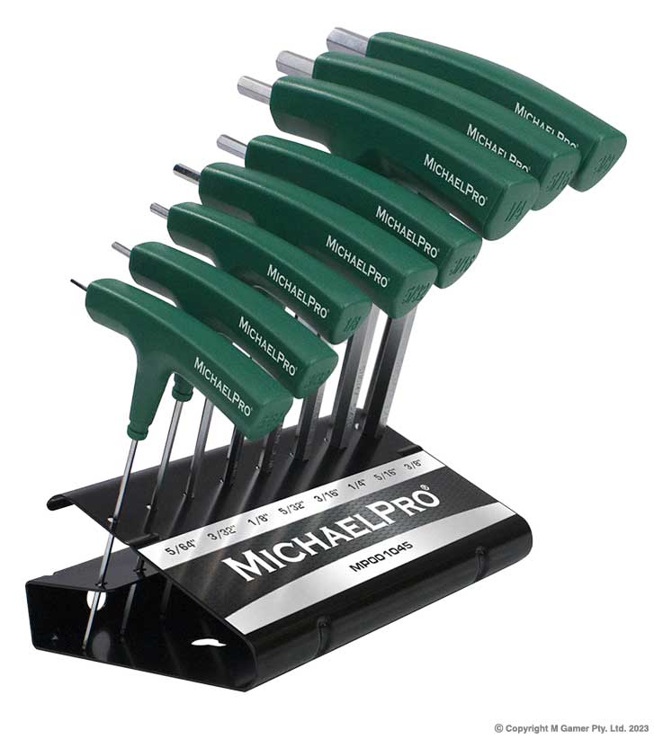 Imperial Two-Way T-Handle Ball End Hex Key Set